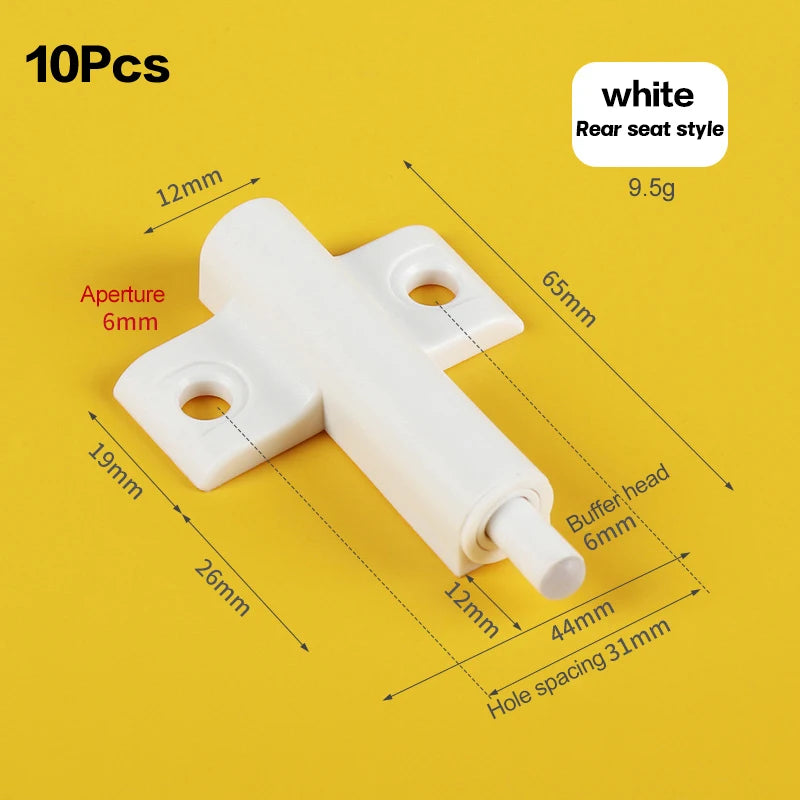 10PCS Cabinet Door Catch Damper Buffer – Soft Close Furniture Hardware for Kitchen Cupboard & Drawer Quiet Closing
