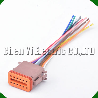 12 Pin Deutsch DT Waterproof Connector DT06-12SA DT04-12PA Plug