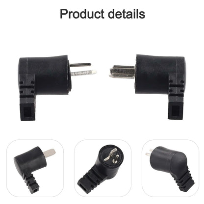2 Pieces 2 Pin DIN Right Angle Speaker Cable Connectors for Loudspeaker Applications with Screw Terminal Design