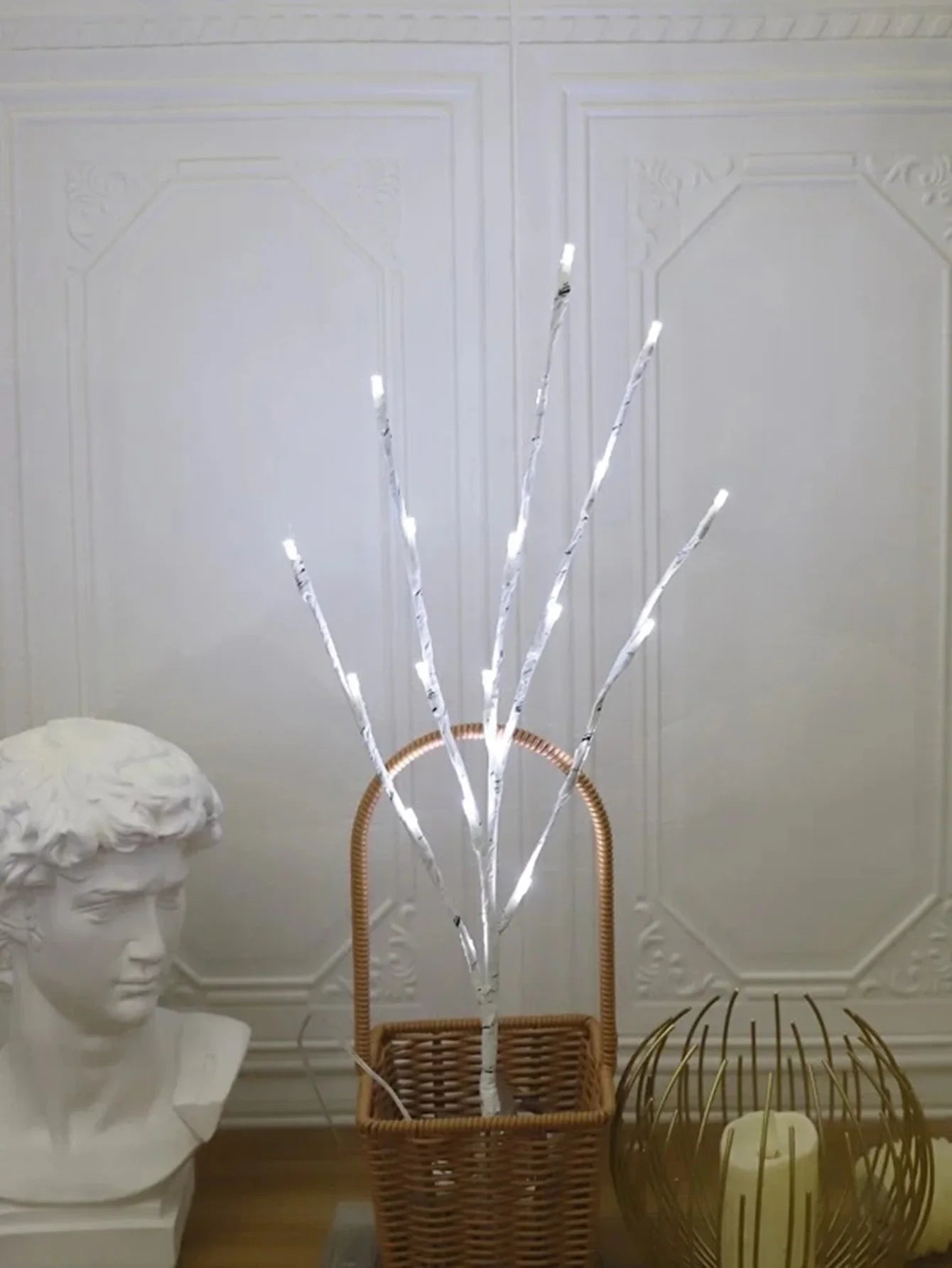 1 PC White Birch Branch Light LED Festive Lights Battery Operated for Christmas Party Wedding Decoration Twig Outdoor Lights