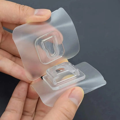 Double Sided Adhesive Wall Hooks Invisible Traceless Storage Hooks
