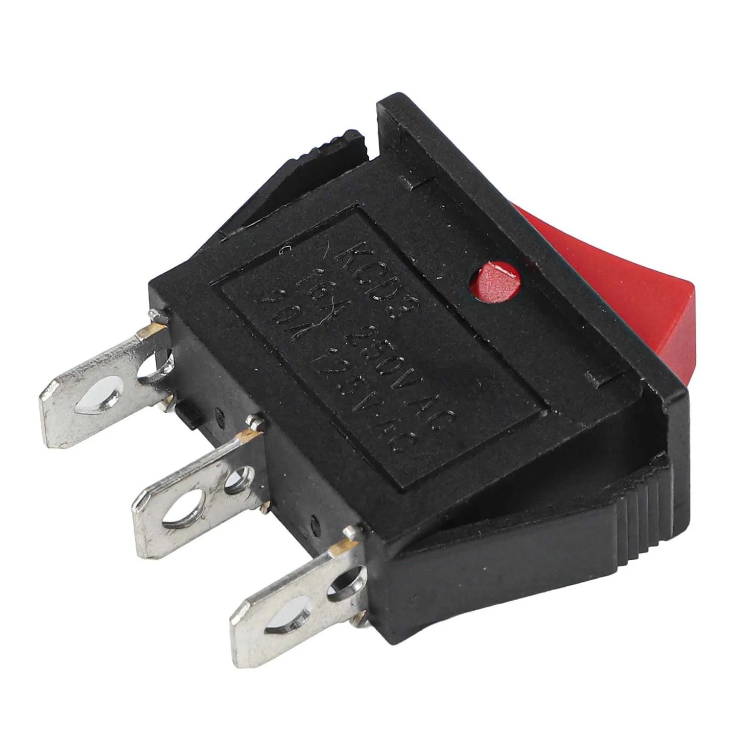 New Practical Quality Rocker Switch 3 Pins Electrical Equipment High Quality Joystick ON-OFF-ON Part RED 20A 125V