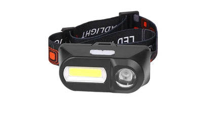 Powerful Portable XPE+COB Headlamp LED Head Flashlight Type-C Rechargeable Outdoor Waterproof Fishing Camping Hiking Headlight