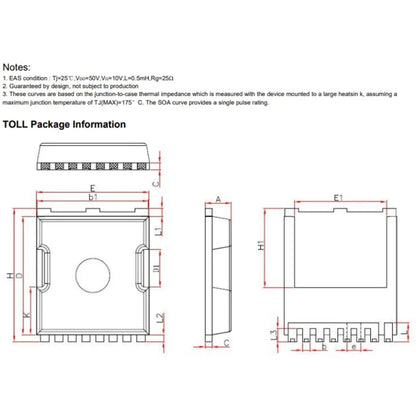 2PCS NCEP023N10LL TO-8 N-Channel 100V 300A Power MOSFET