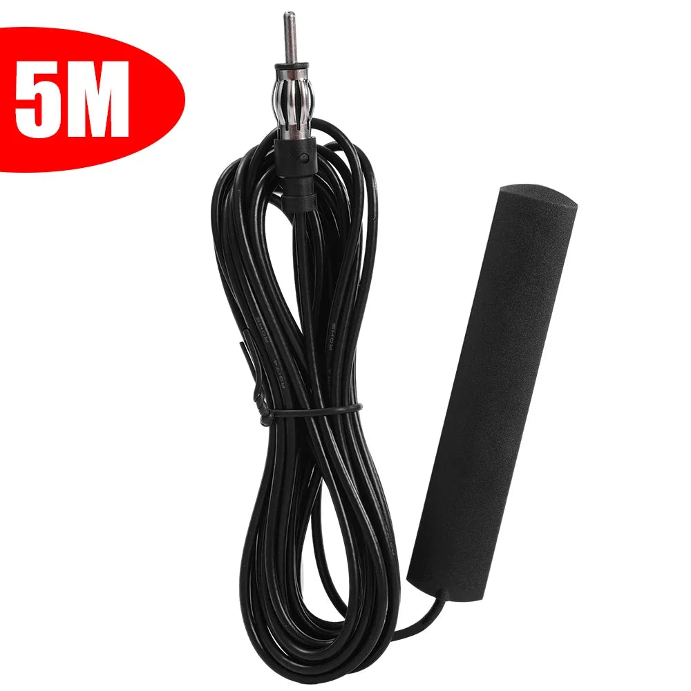 Universal Car FM Antenna Signal Amplifier 3M/5M Signal Boost Device