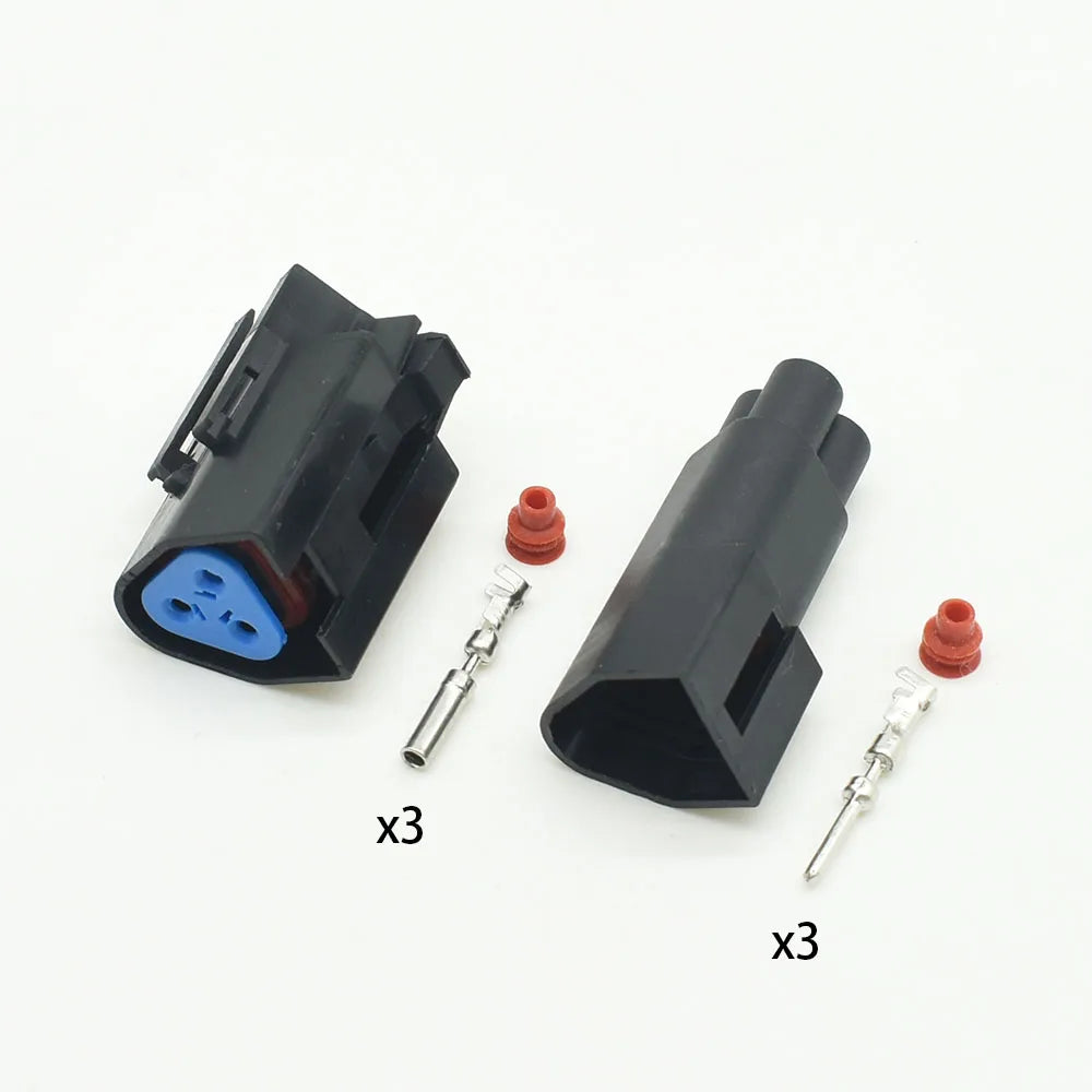 3-Pin 1.5mm Triangle Wire Harness Connector 7-1437710-9 3-1437712-1 DJ7032Q-1.5 for Ford