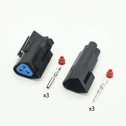 3-Pin 1.5mm Triangle Wire Harness Connector 7-1437710-9 3-1437712-1 DJ7032Q-1.5 for Ford