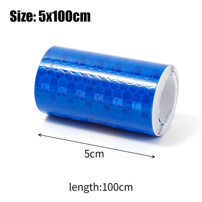 Car Reflective Tape Safety Warning Sticker – Anti-Collision Protective Strip Film for Auto & Moto