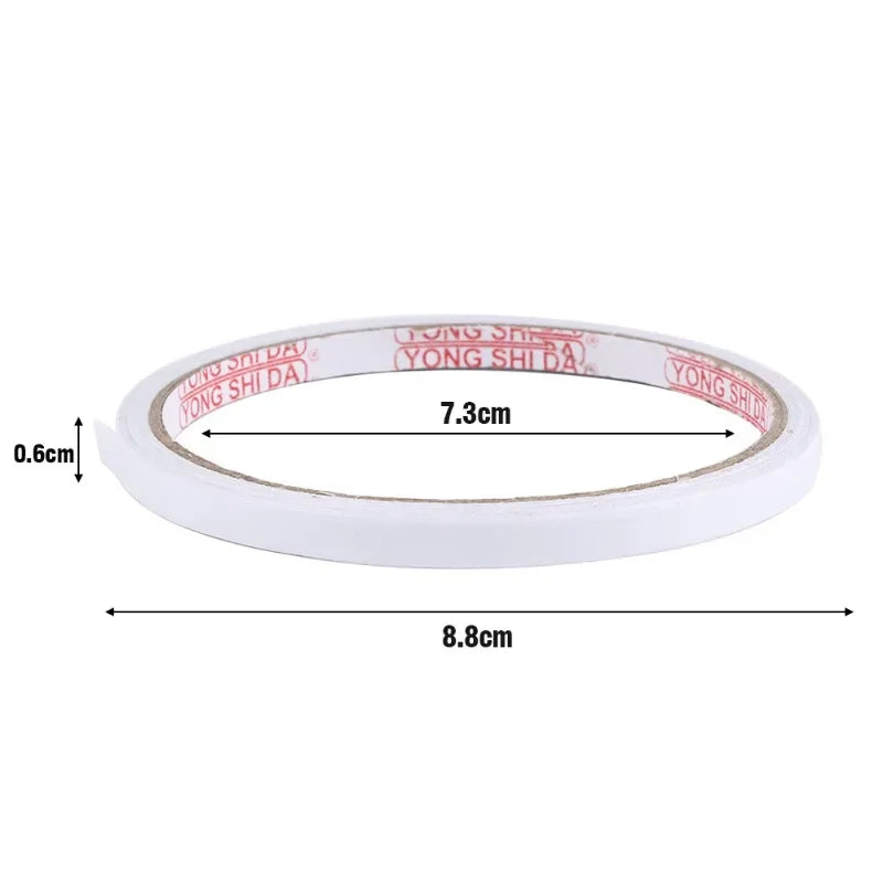 10/1Rolls Double Sided Adhesive Tape 8M Ultrathin White Strong Tape Sticker for Home Office Craft Double Sided Tape Sticky Paper