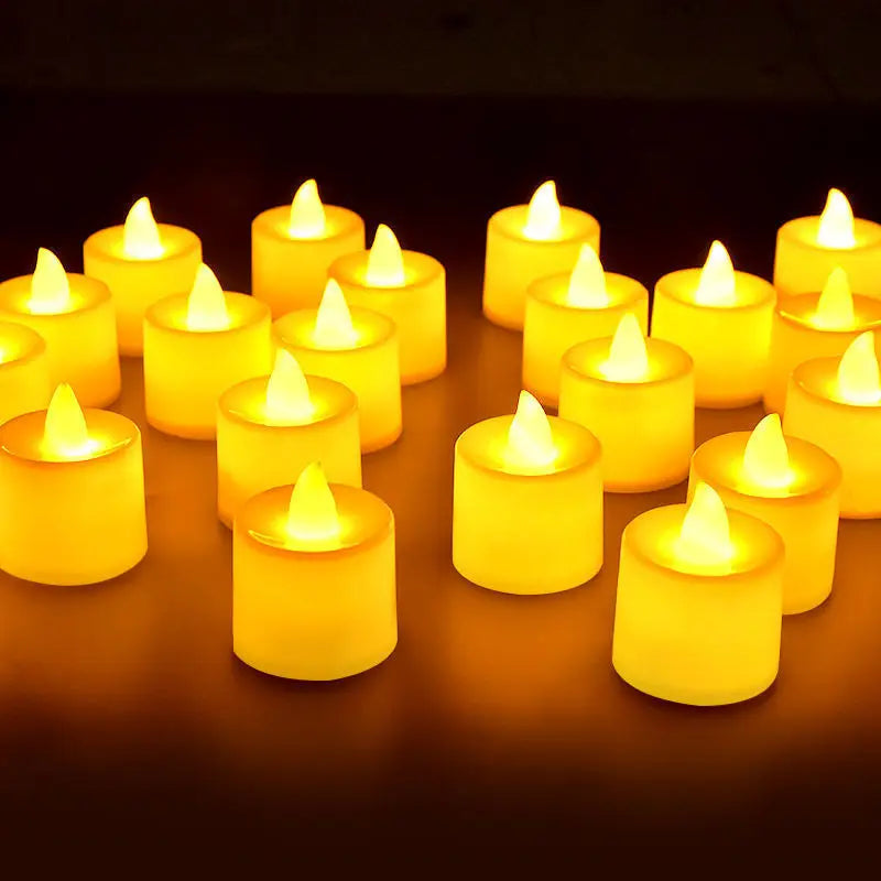 Flameless LED Tealight Tea Candles Wedding Light Lamp Romantic Candles Lights for Birthday Party Wedding Home Decorations