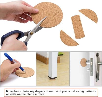 50/1PCS Non-Slip Cork Coaster Natural Round Wooden Cup Mat Heat Insulation Pads Tea Coffee Mug Drinks Holder Table Decoration