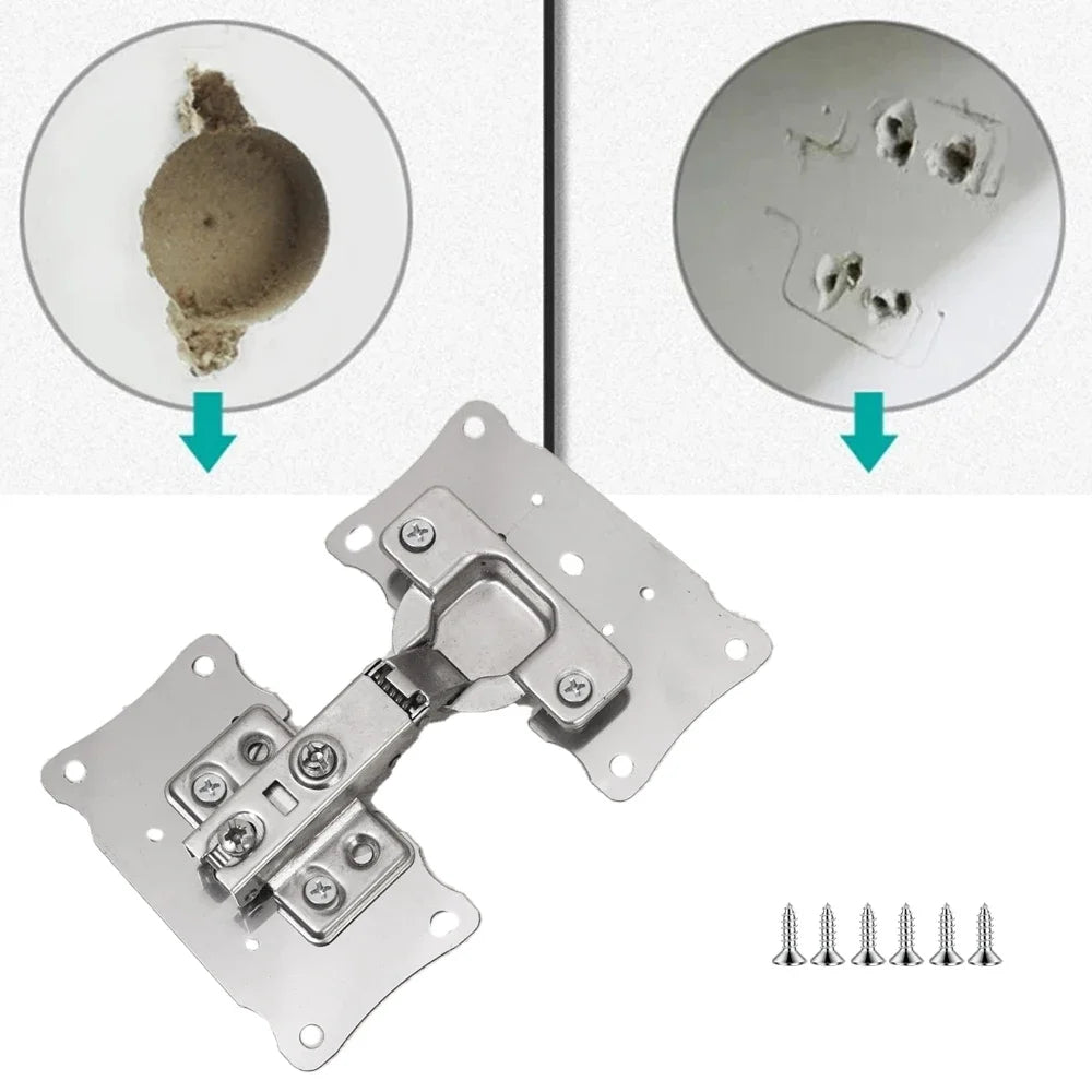 Stainless Steel Hinge Repair Plate for Cabinet Door Fixing