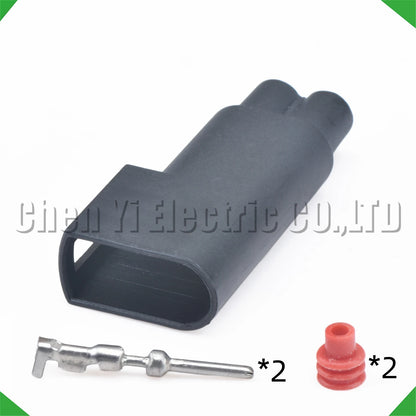 2 Pin Automobile Brake Pad Sensor Connector Wheel ABS Sensor Socket Plug Wire Harness 5-1437710-5 2-1437712-5 5-1437710-6