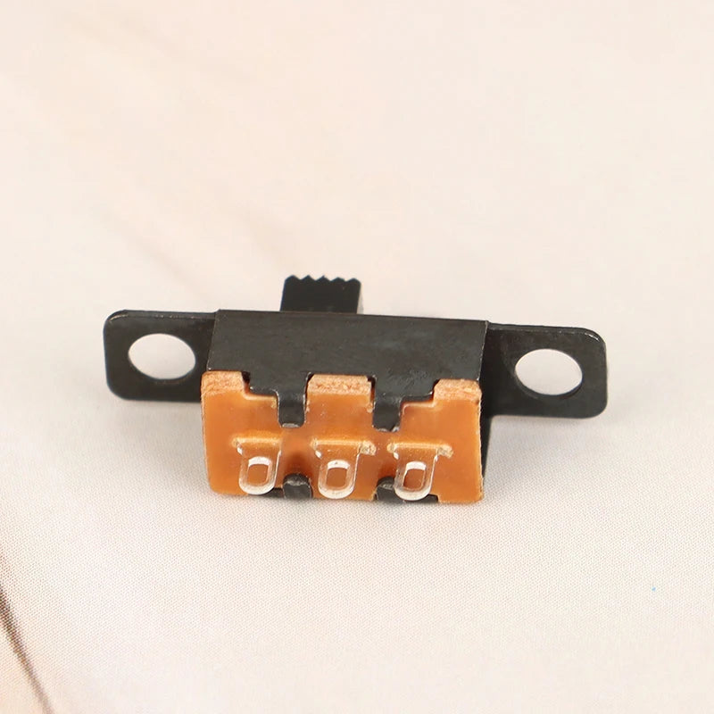 20Pcs 5V 0.3A Mini Size Black SPDT Slide Switch For Small DIY Power Electronic 3Pin 1P2T Slide Switch Toggle Switch