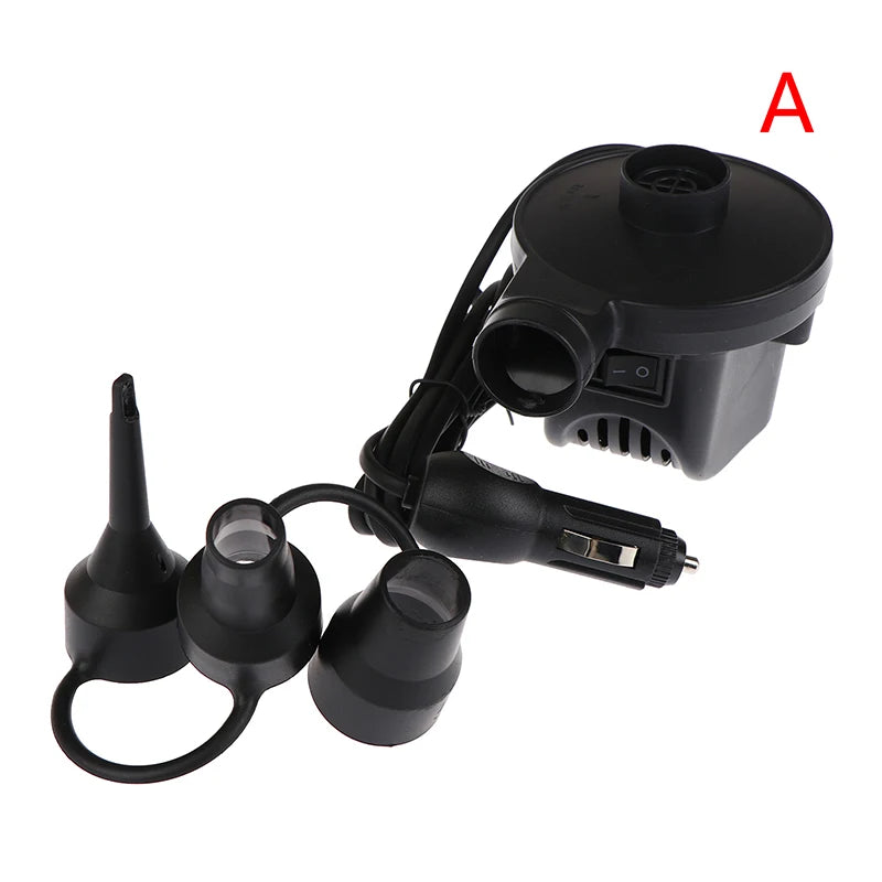 Home Use Camping Inflator Portable Electric Inflatable Pump With 3 Nozzles Air Mattress Boat Auto Air Inflatable Pump For Car