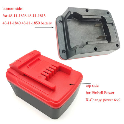 1pcs Battery Adapter For 48-11-1828 48-11-1815 48-11-1840 48-11-1850  Lithium Battery Power Tools For Einhell Power X-Change 18V