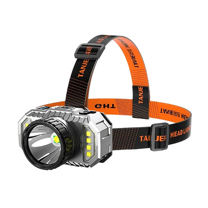 T20 Portable Strong Light Headlamp Four Lighting Modes Built-in Battery USB Rechargeable Waterproof Headlight Outdoor Camping