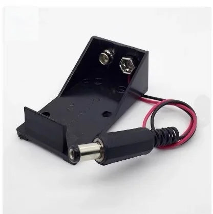 9V Battery Snap Connector with DC Lead and Square Cap