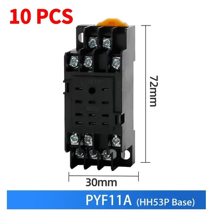 HH52P HH53P HH54P HH62P HH63P HH64P Miniature Control Relays Bulk Pack AC12V DC24V AC220V Small Intermediate Power Relay Module