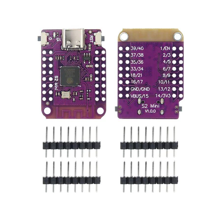 ESP32-S2 Mini WiFi Board 4MB Flash 2MB PSRAM Type-C USB Module Development Board for MicroPython IoT Projects