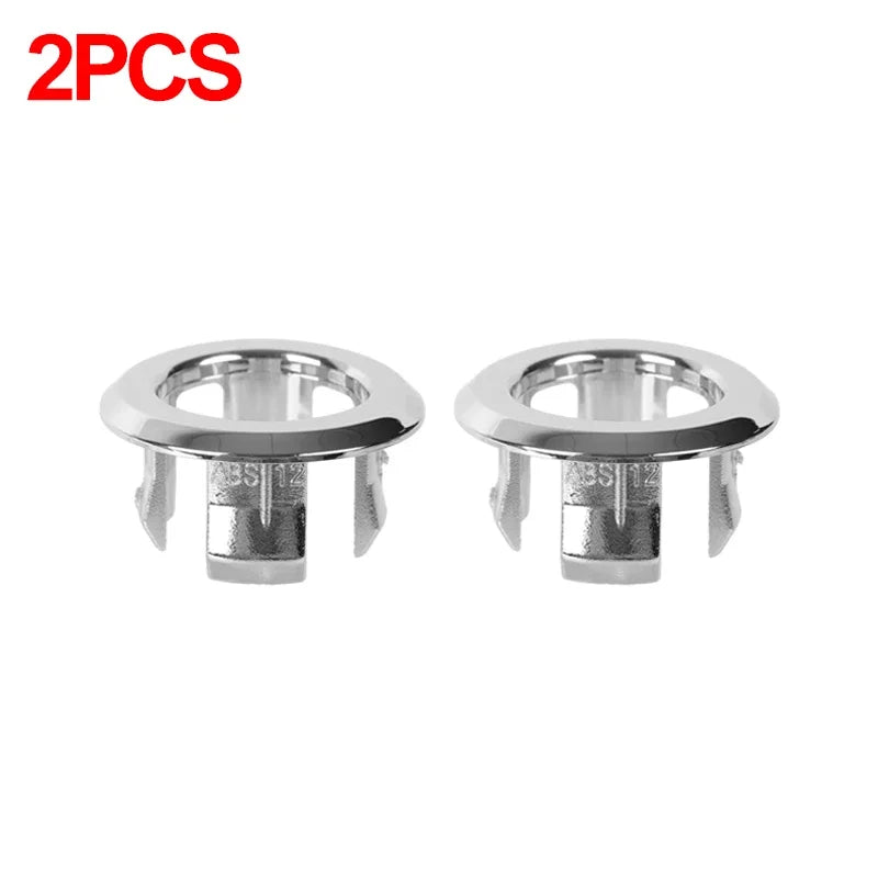 Sink Overflow Ring Cover Plug Bathroom Basin Drain Hole Cap 4/1PCS
