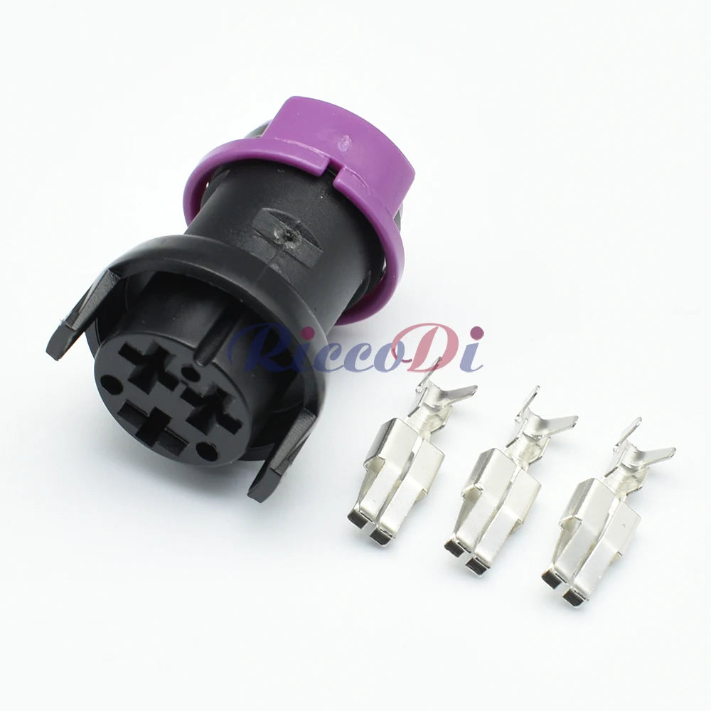 3-Pin Circular Waterproof Fog Lamp Socket Plug TE Connector 813972928 813972927 Male Female
