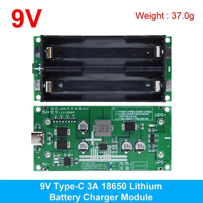 3A High-Power 18650 Lithium Battery Boost Module 5V-12V Charging and Discharging Board for UPS