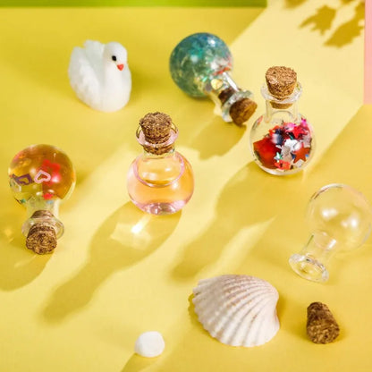 Mini Glass Bottles with Cork Stoppers — DIY Vials for Wedding, Birthday & Party Favors