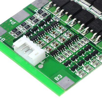 4S 14.8V 30A Li-ion Battery BMS Protection Board with Balancing for 18650 Packs