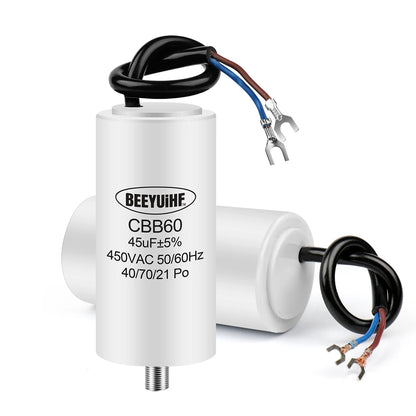 CBB60 Motor Run Capacitor 450V 4µF–100µF for Water Pumps and Air Pumps