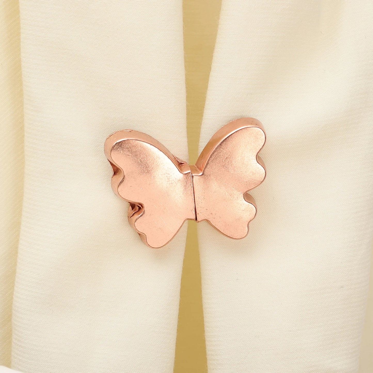 Butterfly Magnetic Curtain Clips — Nail-Free Detachable Window Curtain Buckles