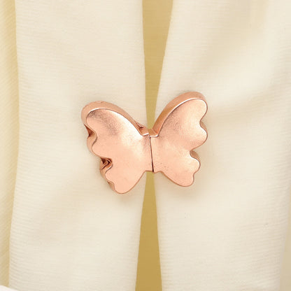 Butterfly Magnetic Curtain Clips — Nail-Free Detachable Window Curtain Buckles