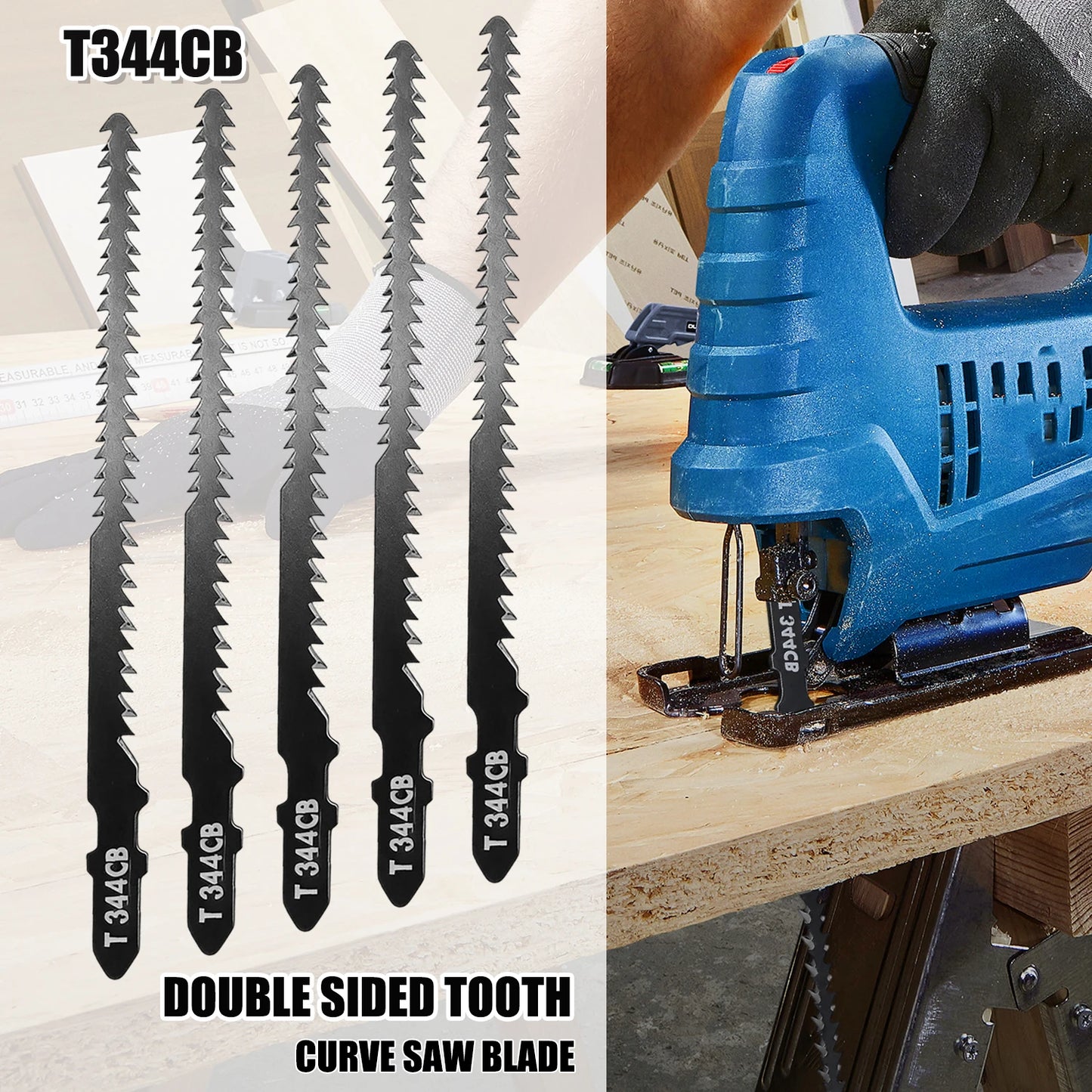 10/1PCS Replaceable Double Sided Curved Saw Blade Flush Cutting Blades Wood Jigsaw Blade Aluminum Tight Spaces Cutting Saws Tool