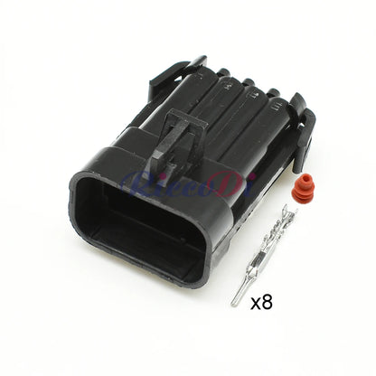 12047931 / 12047937 Automotive 8-Pin 1.5 Series Waterproof Connector — Male Female Wire Harness Socket