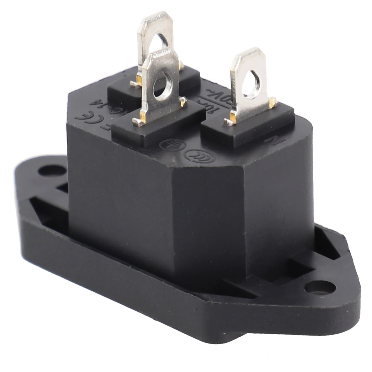 Power Connector 3 Pin Charging Socket AC-04 Built-in Male Female Rated 250V 10A for Battery and Electrical Use