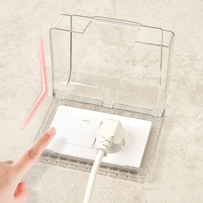 Splash Box Socket Protection Cover Self Adhesive Waterproof Plug Box