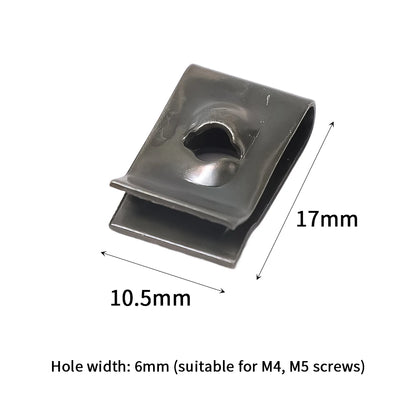 Car U-Type Metal Screw Fastener Clips Anti-Rust Bumper