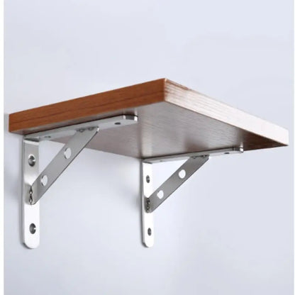 2Pcs Angle Bracket Heavy Duty For Wall Angle Bracket Stainless Steel L Type Bracket
