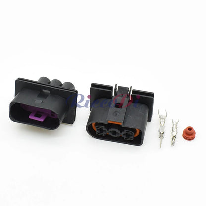 VW Audi 280 Series 3 Pin 6.3mm Waterproof Connector 1J0906443 1J0906233 DJ70328-6.3