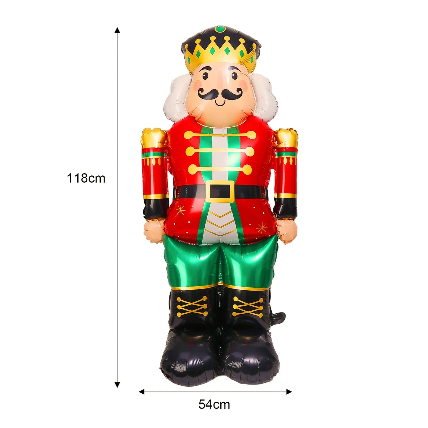 Christmas Foil Balloon, Giant Santa Claus and Gingerbread Man Decor, Aluminum Foil Balloon for Xmas Party, Air Globos Supplies