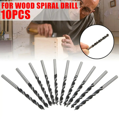 Woodworking Spiral Drill Bit Kit 3mm/4mm/5mm with Center Point for Wood Drills, Power Tool Parts