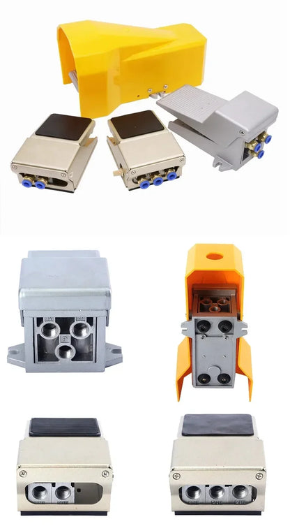 Lockable Pneumatic Foot Pedal Valve Switch 2 Position 5 Way Air Control Valve FV320 FV420 4F210-08GL for Industrial Machinery