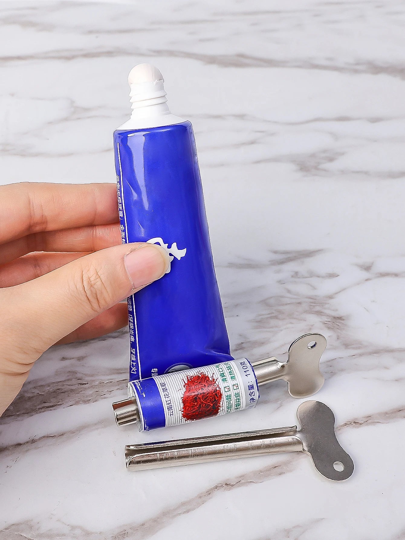Stainless Steel Toothpaste Squeezer Metal Tube Roller