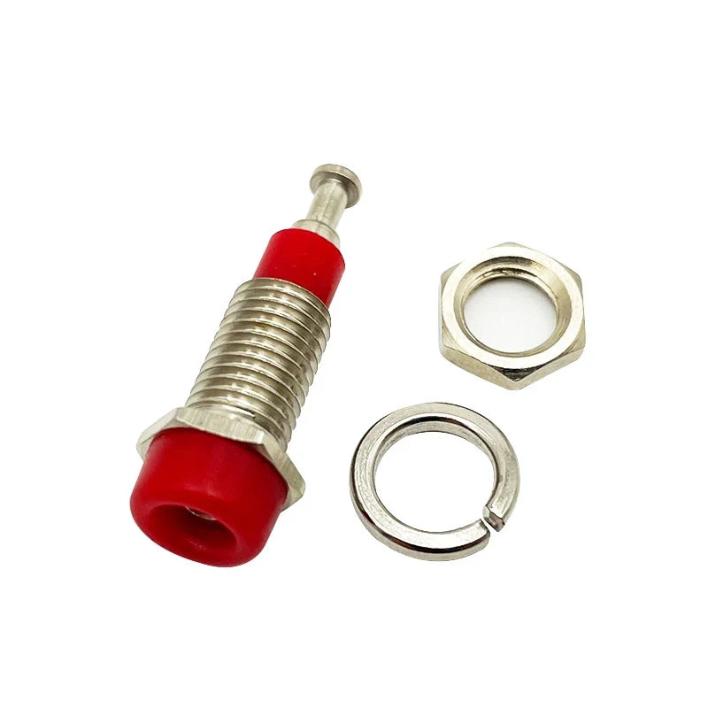 2mm Banana Female Socket Jack Insulated Copper Wiring Terminal for Panel Testing Speaker Connections