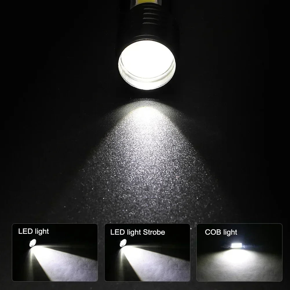 100000LM High Power LED Flashlight Rechargeable Tactical Torch