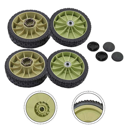 Lawn Mower Wheel Replacement Kit 20CM Diameter 4 Pack Front Rear Wheels for Honda Models HR214 HRU214 HRU215 HRU216D HRU196 Use