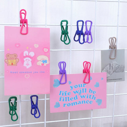 50/1pcs Colorful Sealing Clip Portable Clothespins Food Snack Seal Sealing Storage Clips Metal Clamp Household Kitchen Supplies