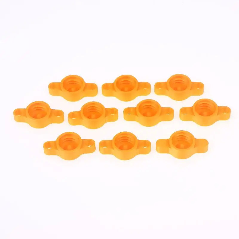 New 10PCS Orange Glass Glue Caps - Durable Plastic Sealing Caps For Standard Glue Bottles, Portable Decoration Tools