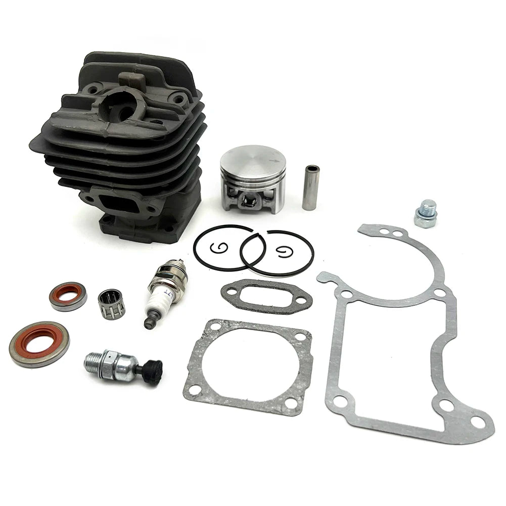 Cylinder Piston Set For Stihl 026 MS260 MS 260 44 Mm Incl Sealing Set And  Plugs Cylinder Exhaust Gasket Kit Garden Tool Parts