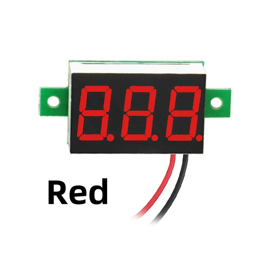 Mini LED Digital Voltmeter Panel ¨C DC 2.5V-32V / 0-100V Voltage Tester for Car, Motorcycle and DIY Projects